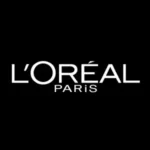 loreal logo bianco e nero